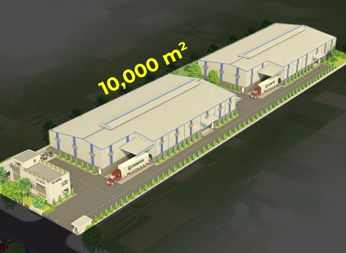 Total site area 10,000 m²