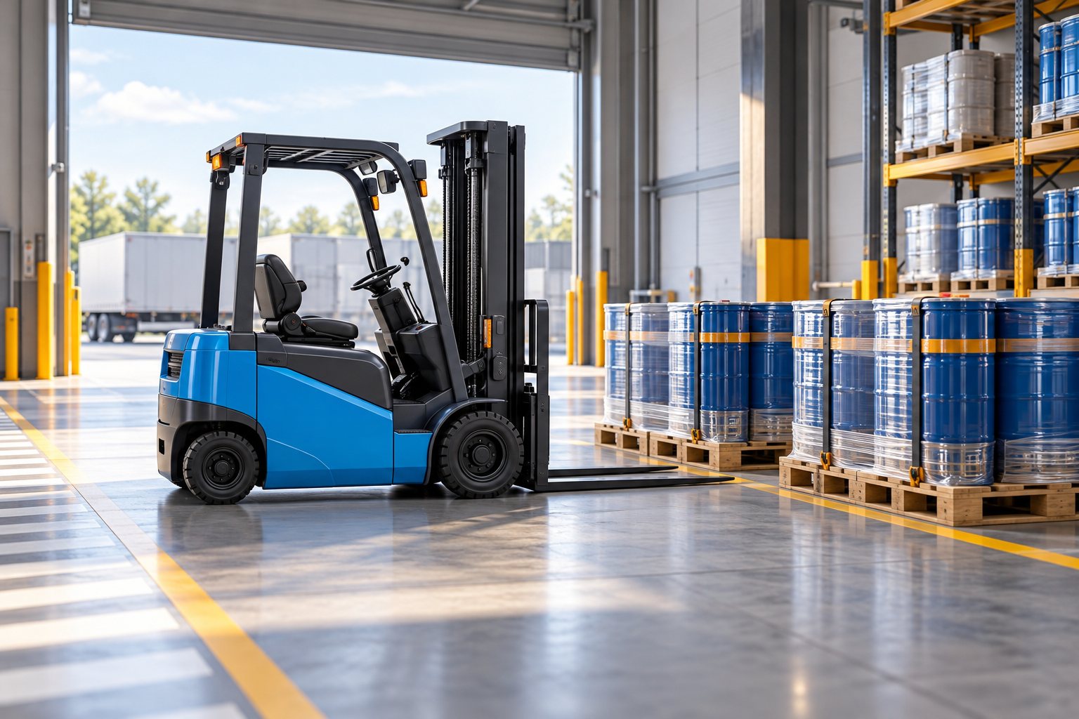 Minh họa xử lý pallet tại kho